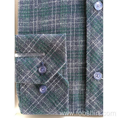 Flannel Fabric Business Shirt Flannel Fabric Top Quality Shirt Supplier